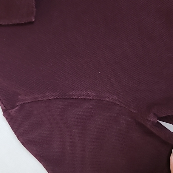 Cherokee Ultimate Polo Pre-loved Sz S Plum High Low - Picture 5 of 7